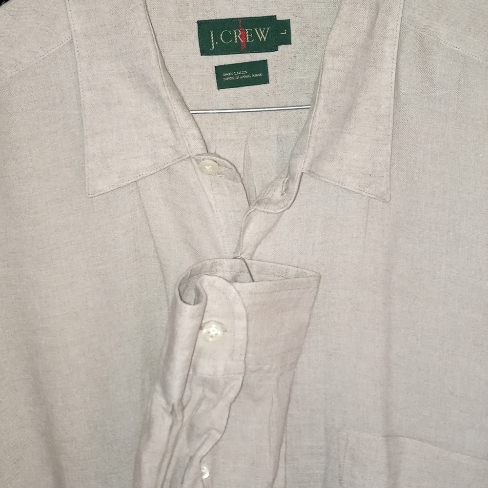 Open color long sleeve button down